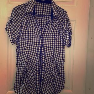 Express flannel top like new!